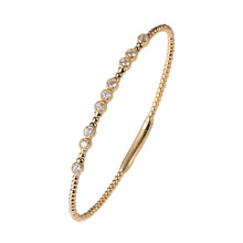 9 Diamond Bezel & Gold Bracelet