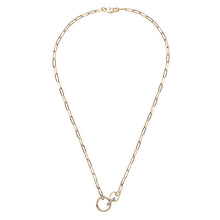 Diamond Clasp Paper Clip Chain