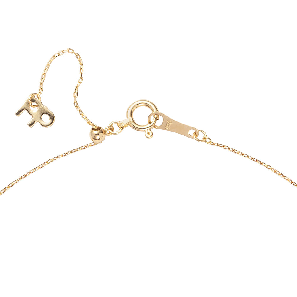 Tiny Virgin Gemstone Bezel Necklace