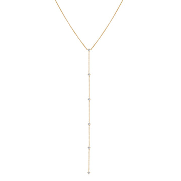 Diamond Lariat Drop Necklace