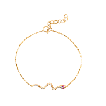 Diamond Snake Bracelet