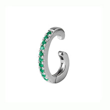 Emerald Row Single Row Ear Cuff 18k
