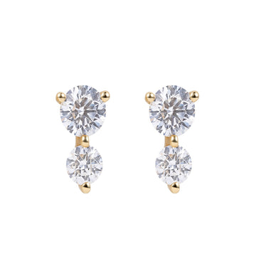 Double Diamond Stud