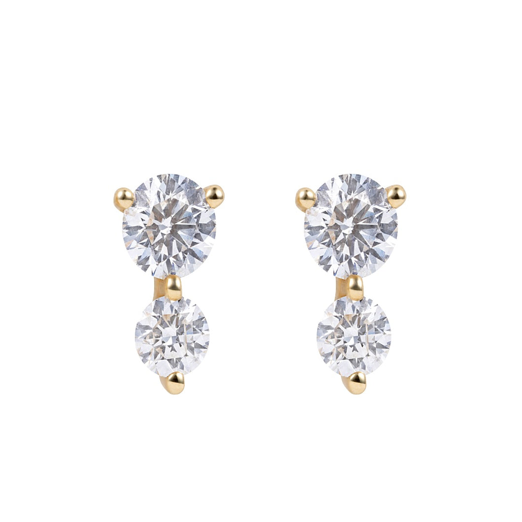 Double Diamond Stud
