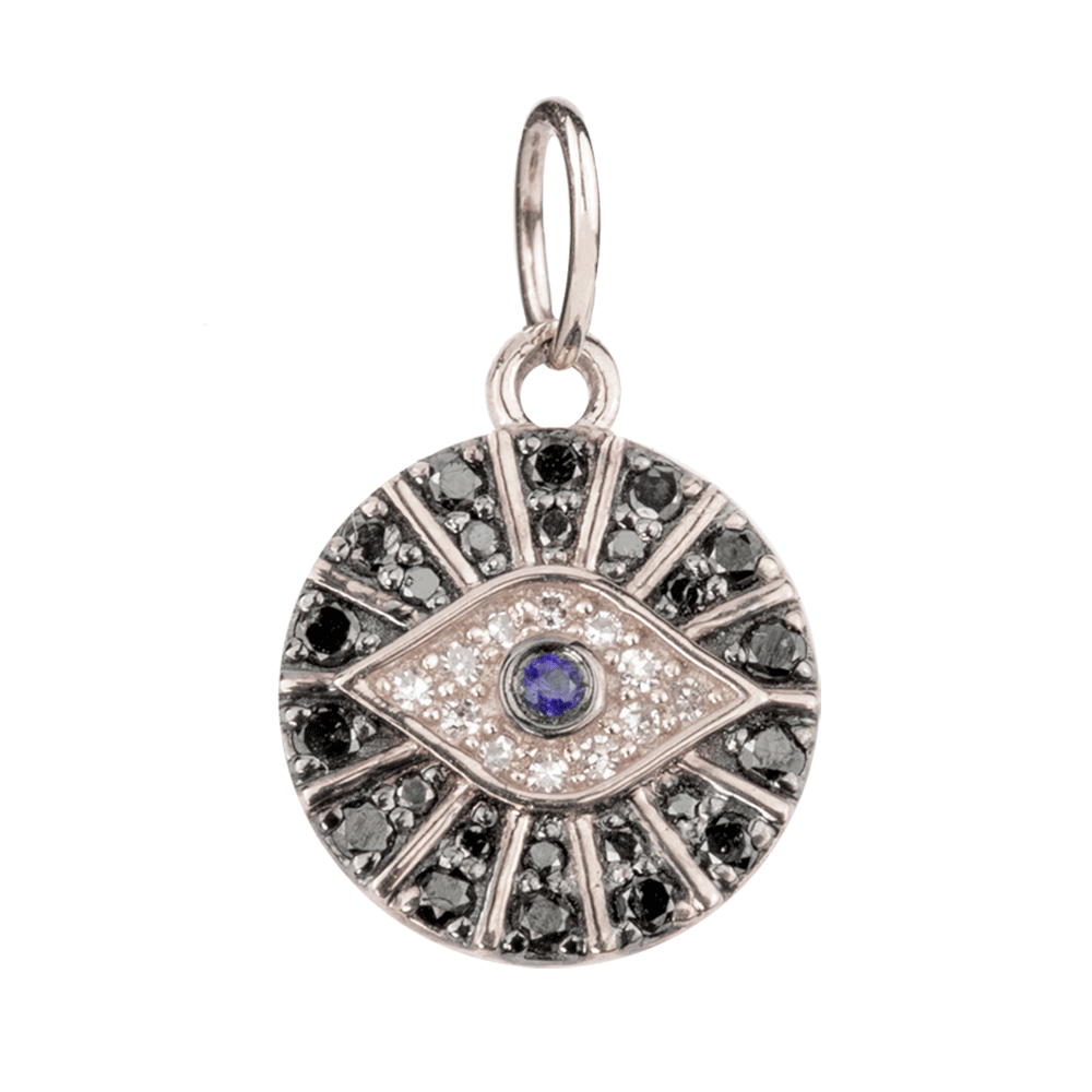 God Eye Circle with White and Black Diamonds