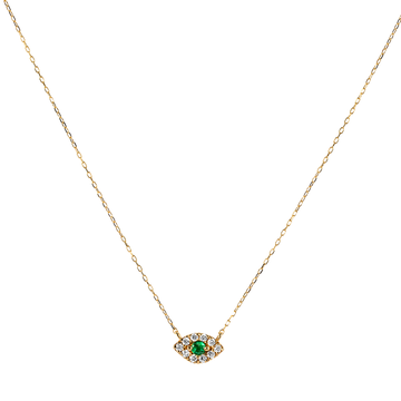 Diamond Eye Pendant Necklace