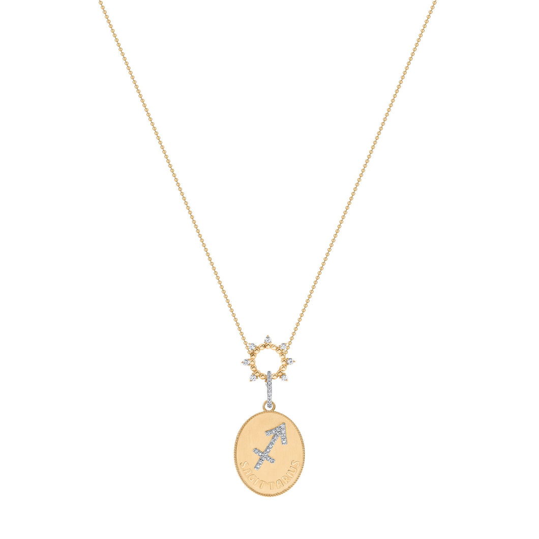 ZODIAC SAGITTARIOUS- LARGE MEDALLION