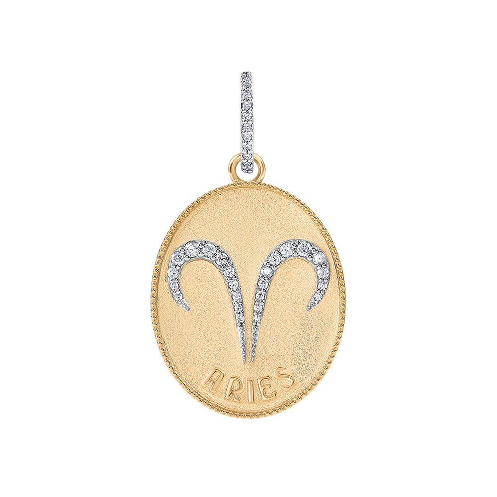 ZODIAC ARIES- LARGE MEDALLION