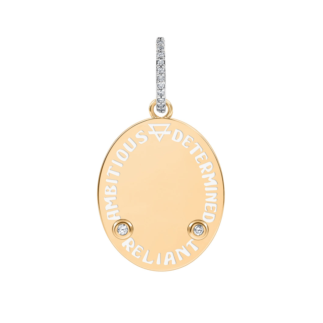 ZODIAC CAPRICORN- LARGE MEDALLION