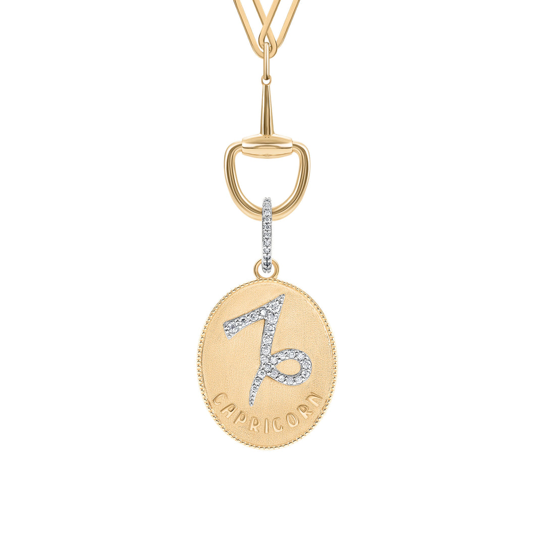 ZODIAC CAPRICORN- LARGE MEDALLION