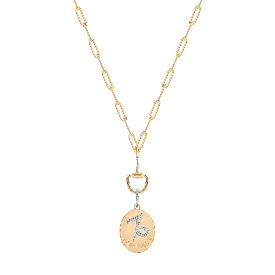 ZODIAC CAPRICORN- LARGE MEDALLION
