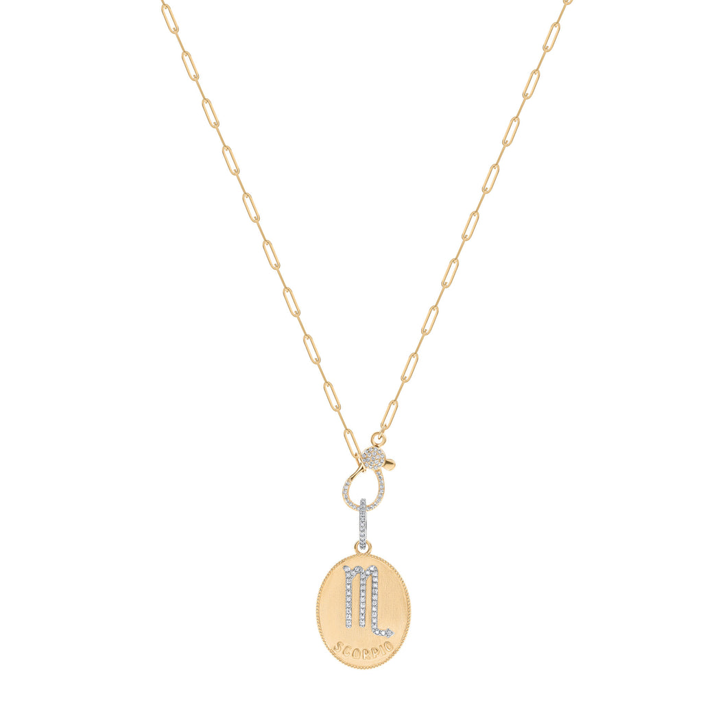 ZODIAC SCORPIO- LARGE MEDALLION