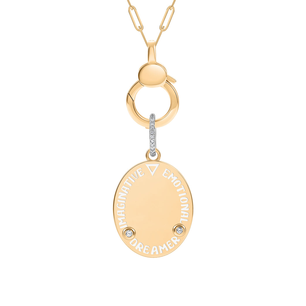 ZODIAC PISCES- LARGE MEDALLION