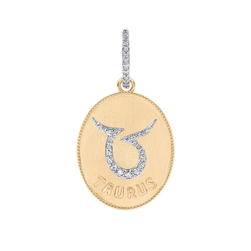 ZODIAC TAURUS- LARGE MEDALLION