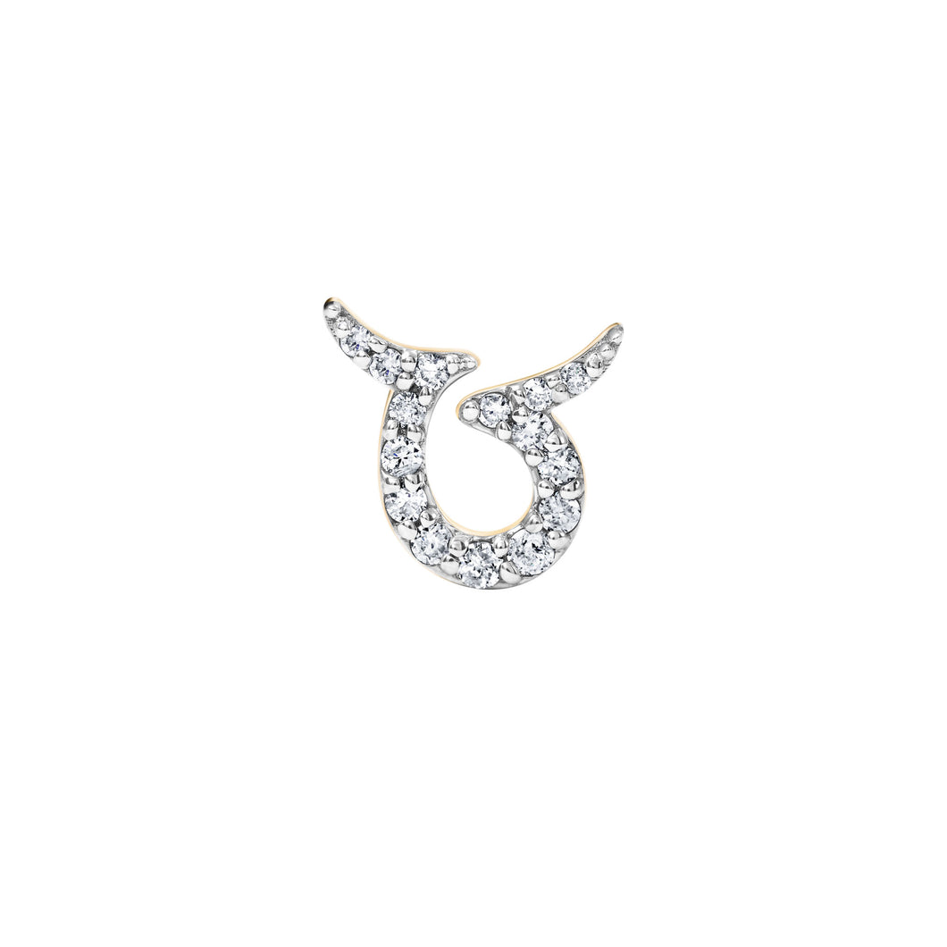 ZODIAC TAURUS-  DIAMOND STUD