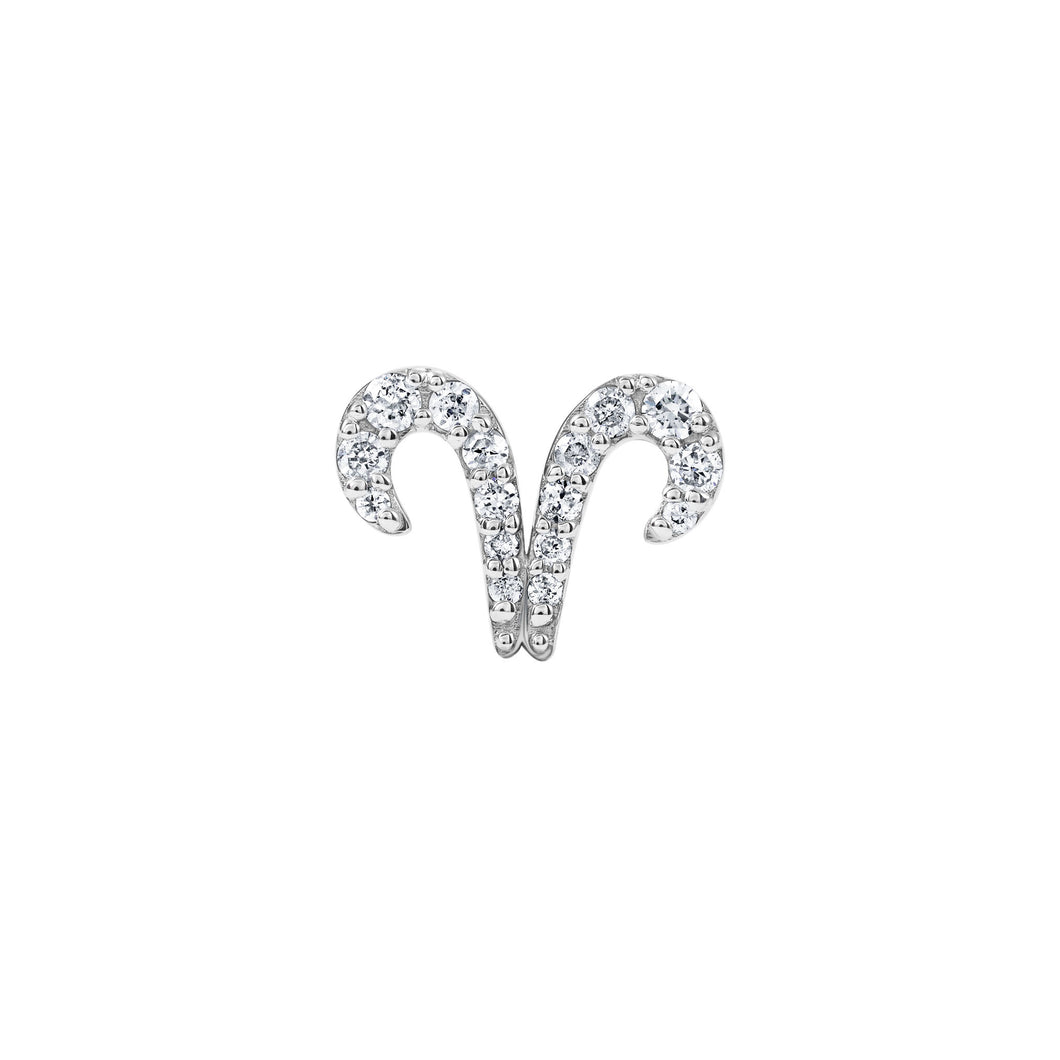 ZODIAC ARIES-  DIAMOND STUD