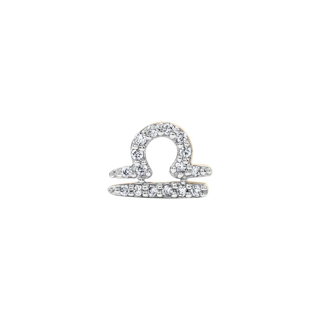ZODIAC LIBRA-  DIAMOND STUD