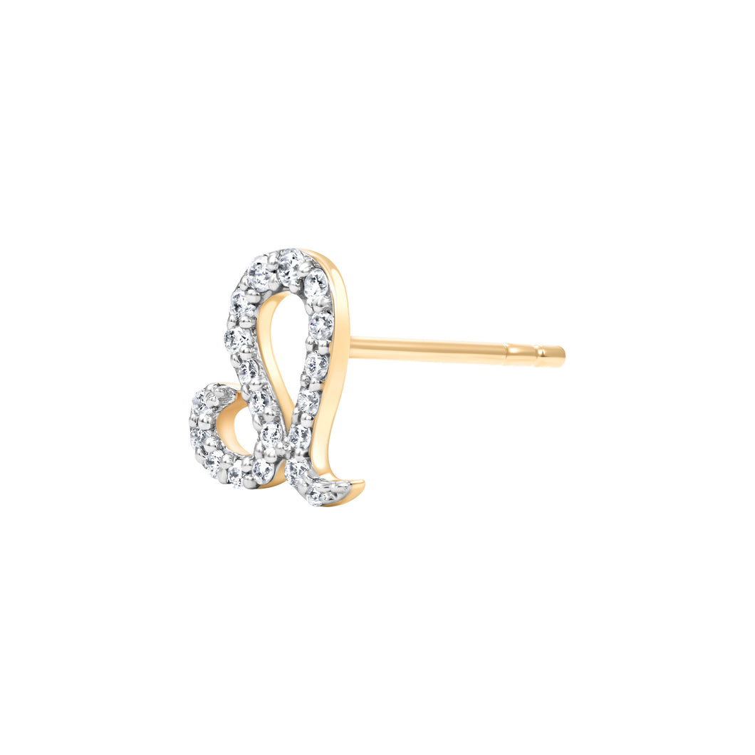 ZODIAC LEO-  DIAMOND STUD