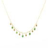 Cascading Emerald Gold Necklace