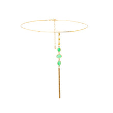 Choker with Emerald and Gold Accents