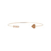 Gold Choker with Diamonds and Heart