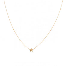 Rose Gold Diamond Star Necklace