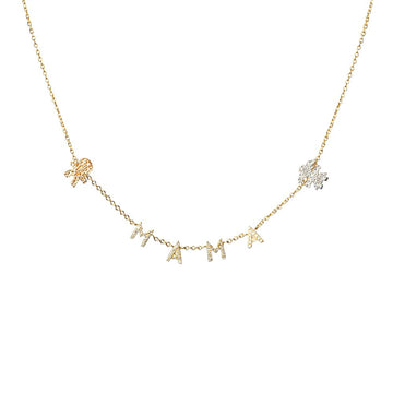 Diamond Mama Necklace with Kid Charms