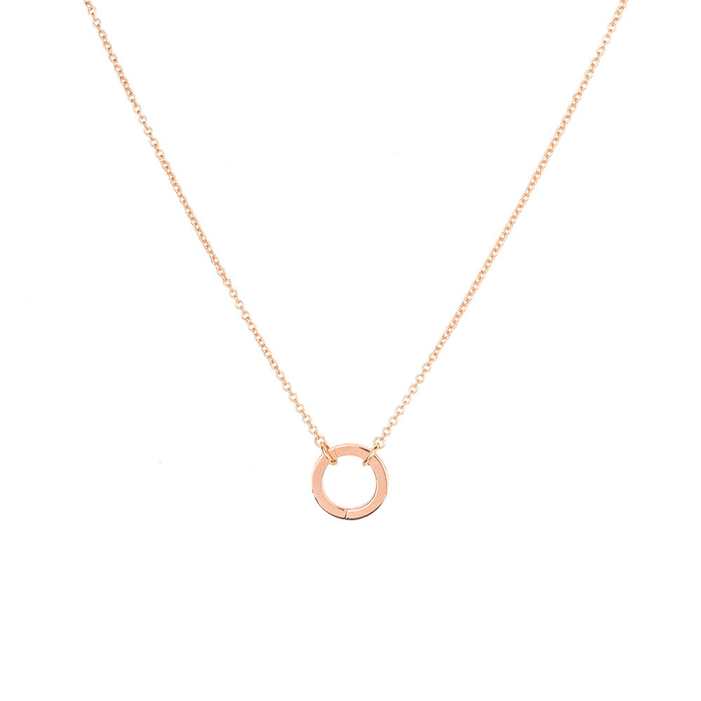 Solid Gold Open and Close clasp Necklace
