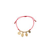 Red String Bracelet with Spiritual Medallion Charms