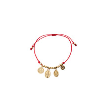 Red String Bracelet with Spiritual Charms