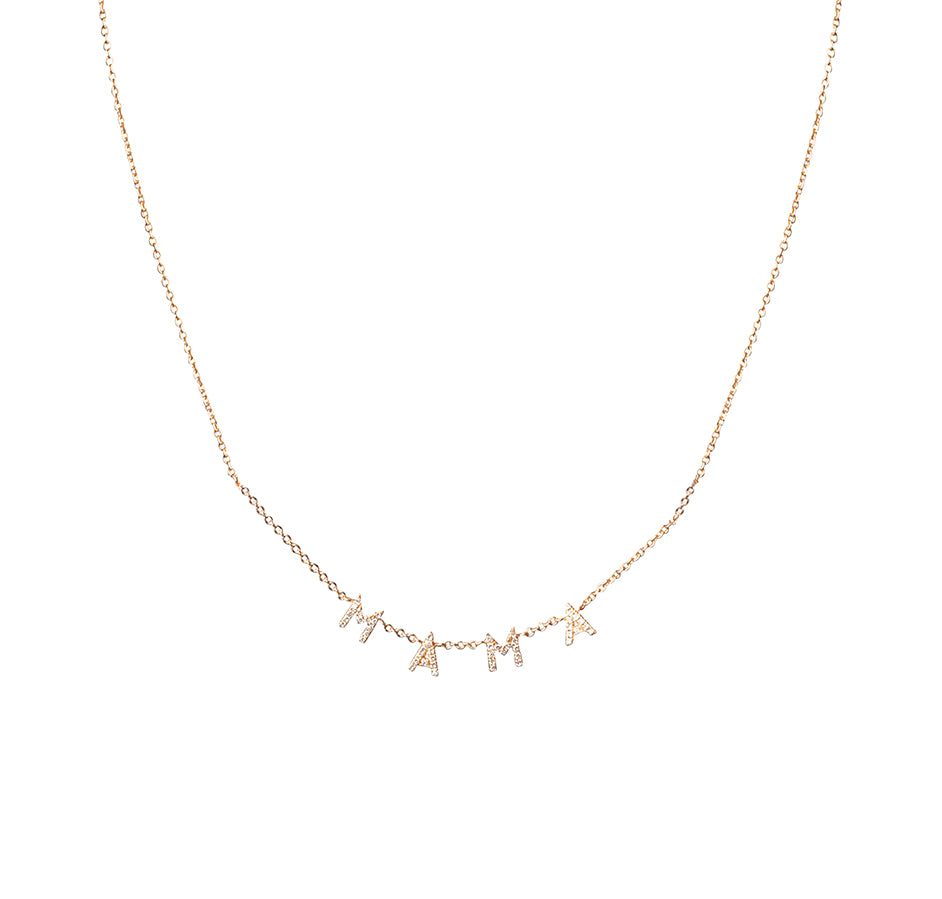 Customizable Diamond Letter Necklace