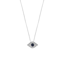 Diamond & Emerald Eye Necklace