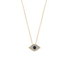 Diamond & Emerald Eye Necklace