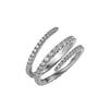 Diamond Triple Spiral Ring