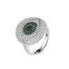 Round Diamond Eye Ring