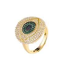 Round Diamond Eye Ring