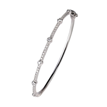 Diamond Bezel Bangle