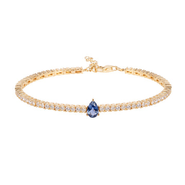 Blue Sapphire Tennis Bracelet