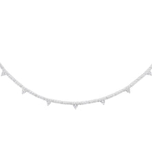 Diamond Triangle Tennis Necklace