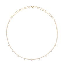 Diamond Triangle Tennis Necklace