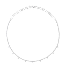 Diamond Triangle Tennis Necklace