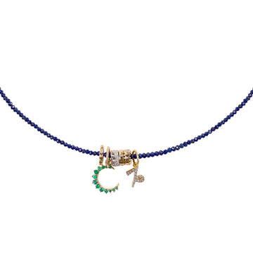 Zodiac Sign Blue Lapis Necklace