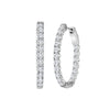 Oval Diamond Hoops