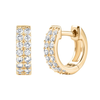 Double Row Diamond Huggie