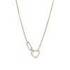 Diamond Heart Link Necklace