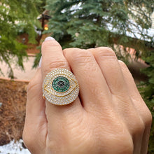 Round Diamond Eye Ring