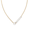 Diamond Rectangle Necklace