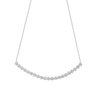 Center Diamond Curved Bar Necklace