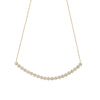 Center Diamond Curved Bar Necklace