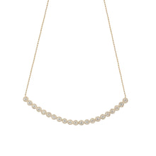 Diamond Curve Bar Necklace